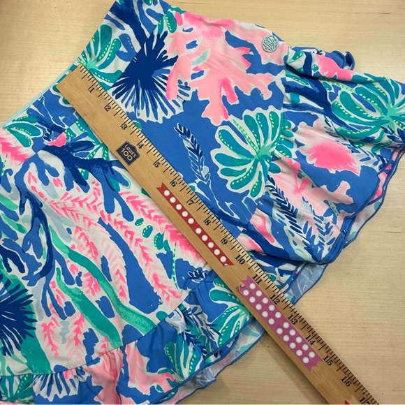 Lilly Pulitzer Luxletic UPF 50+ Emalee Ruffled Jet Stream Skort Women's Large - Picture 11 of 11